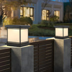 Lampe de table LED cubique moderne avec finition mate pour l'extérieur