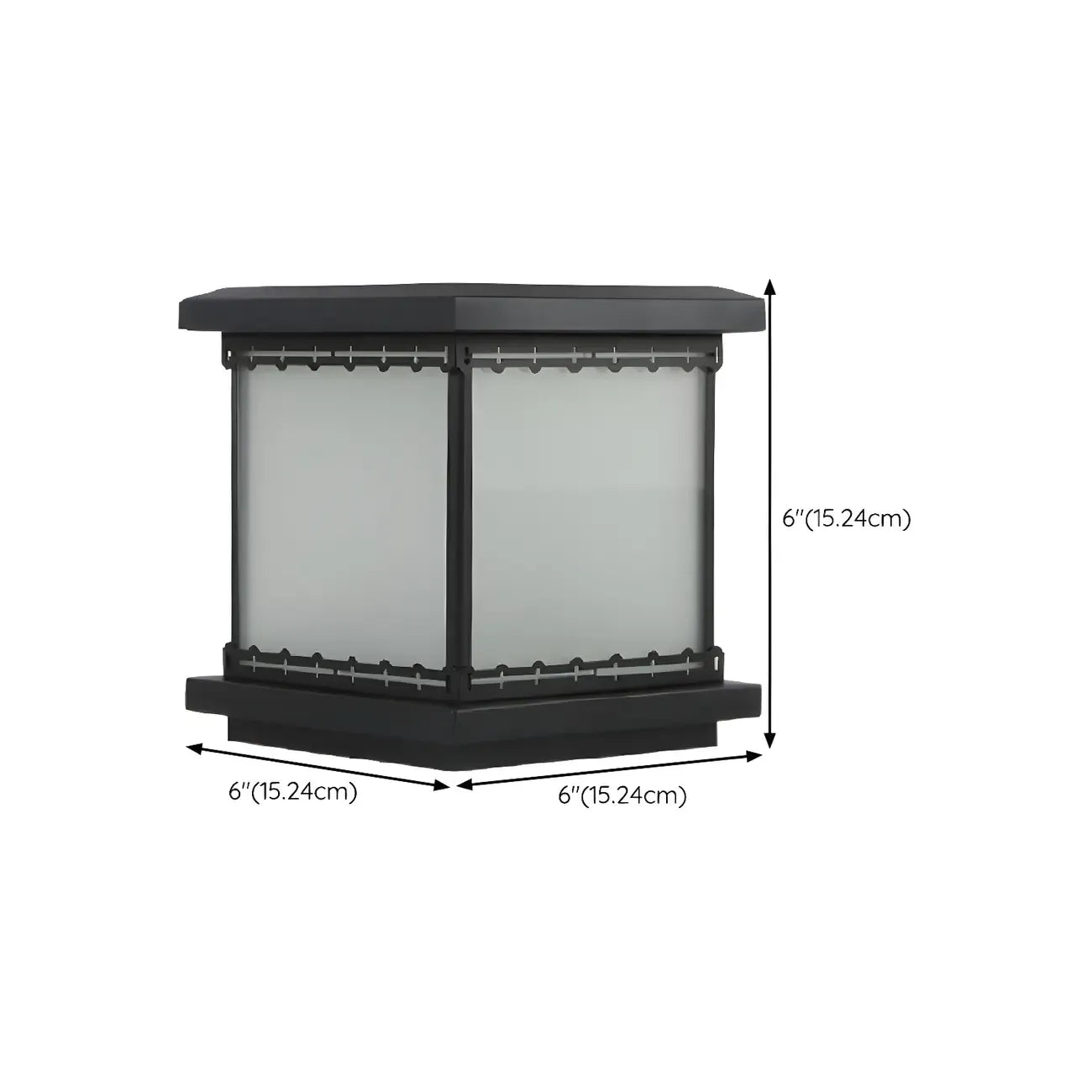 Lampe de table LED cubique moderne avec finition mate pour l'extérieur