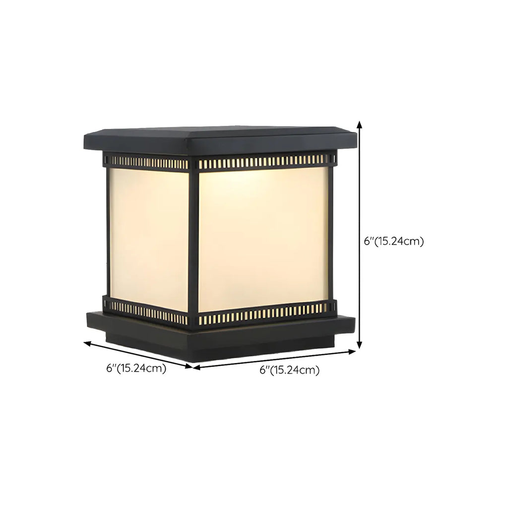 Lampe de table LED cubique moderne avec finition mate pour l'extérieur
