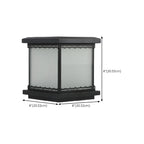 Lampe de table LED cubique moderne avec finition mate pour l'extérieur