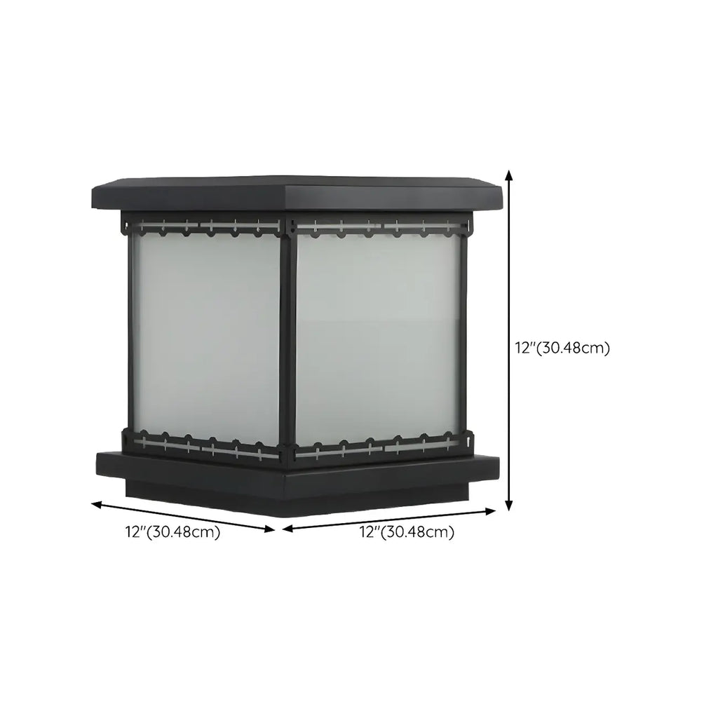 Lampe de table LED cubique moderne avec finition mate pour l'extérieur