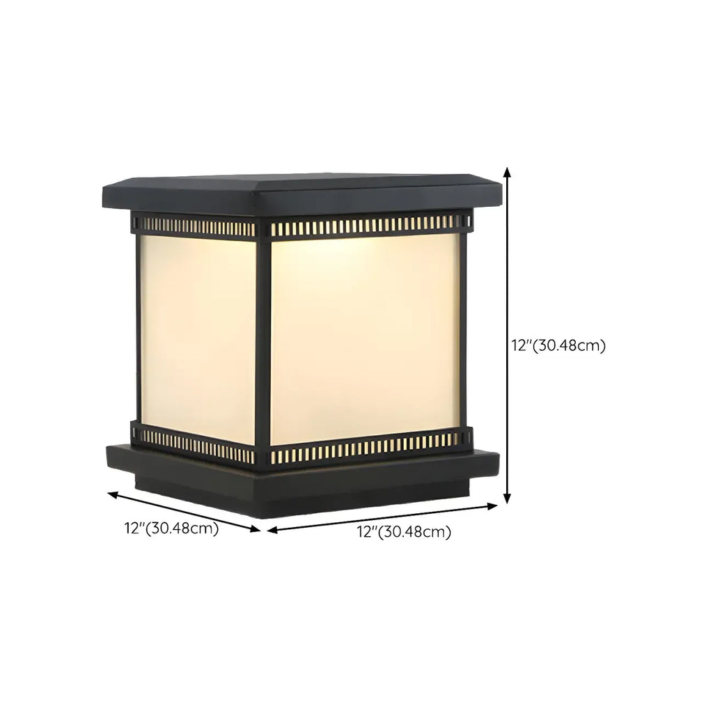 Lampe de table LED cubique moderne avec finition mate pour l'extérieur