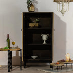 Buffet industriel en bois avec placards pour salon