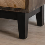 Buffet industriel en bois avec placards pour salon