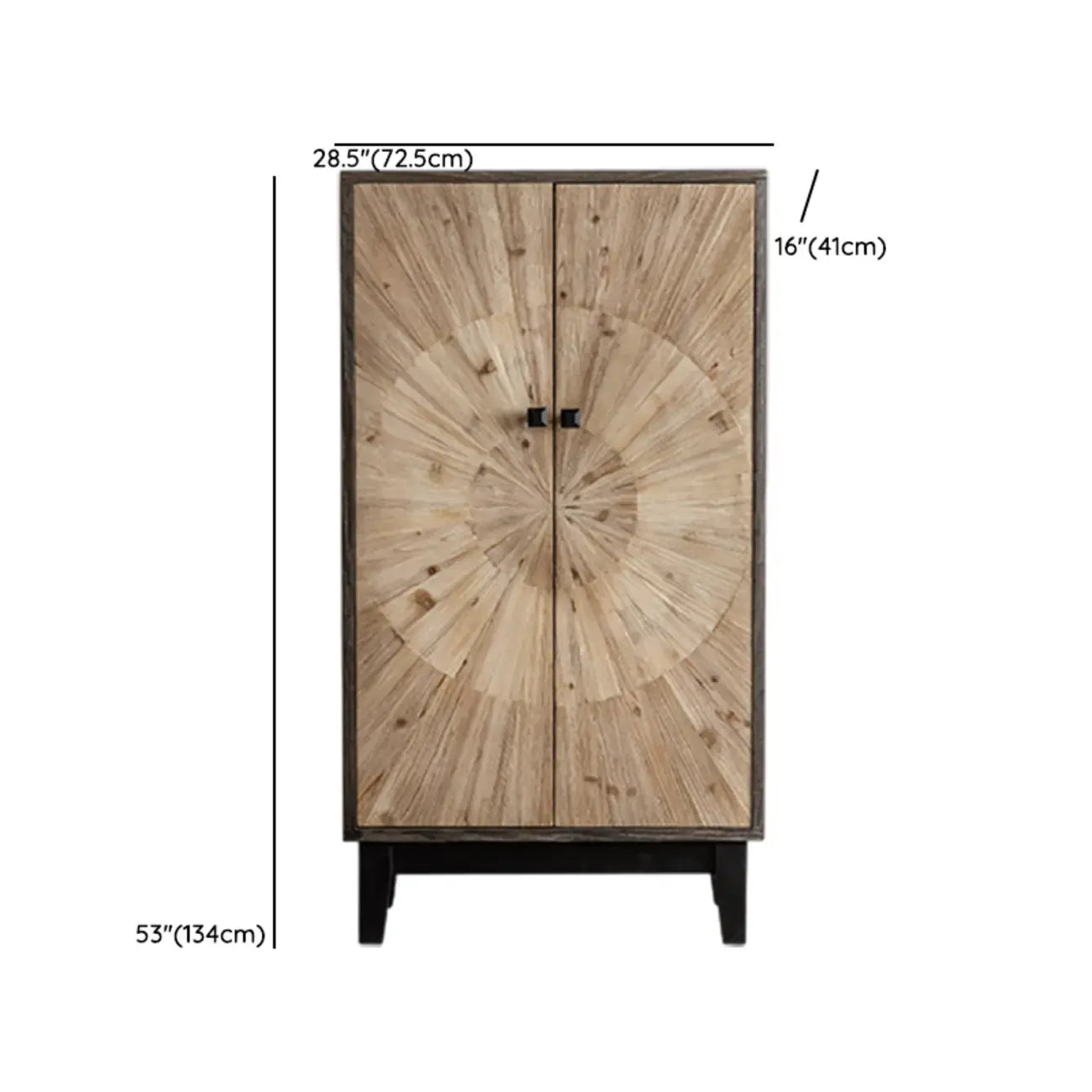 Buffet industriel en bois avec placards pour salon