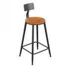 Ensemble table et table de bar en bois de style industriel avec piètement en métal noir