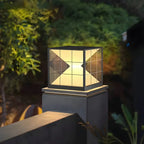 Lampe de table LED cubique décorative moderne pour l'extérieur