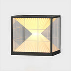 Lampe de table LED cubique décorative moderne pour l'extérieur