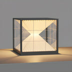 Lampe de table LED cubique décorative moderne pour l'extérieur
