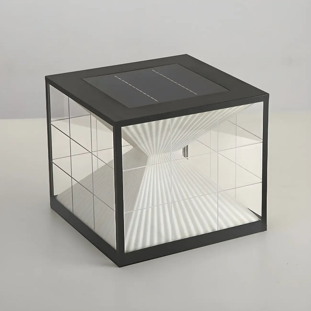 Lampe de table LED cubique décorative moderne pour l'extérieur