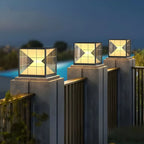 Lampe de table LED cubique décorative moderne pour l'extérieur