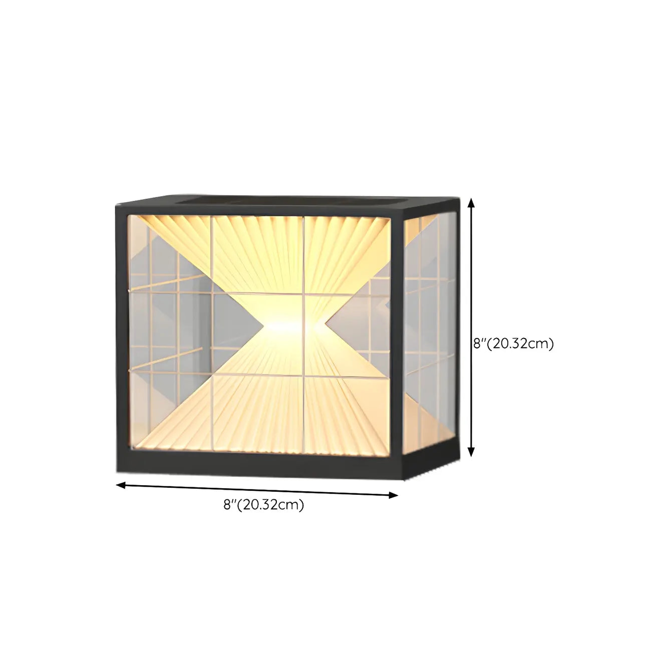 Lampe de table LED cubique décorative moderne pour l'extérieur