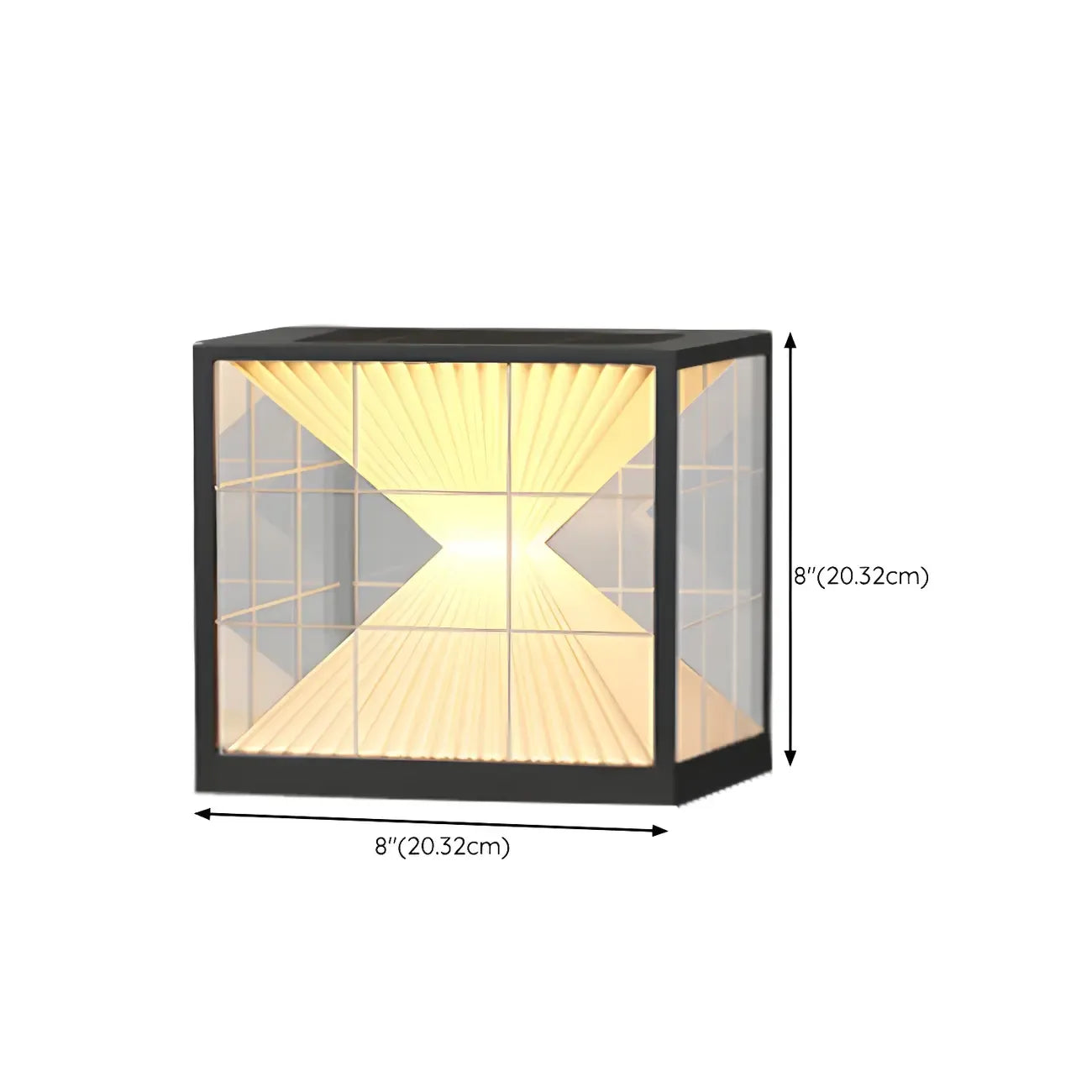 Lampe de table LED cubique décorative moderne pour l'extérieur