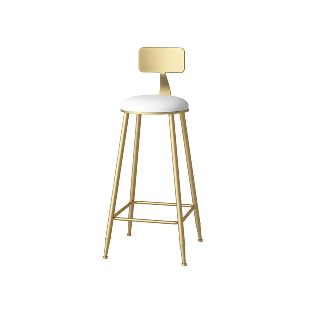 Ensemble table de bar élégant en faux marbre avec chaises rembourrées