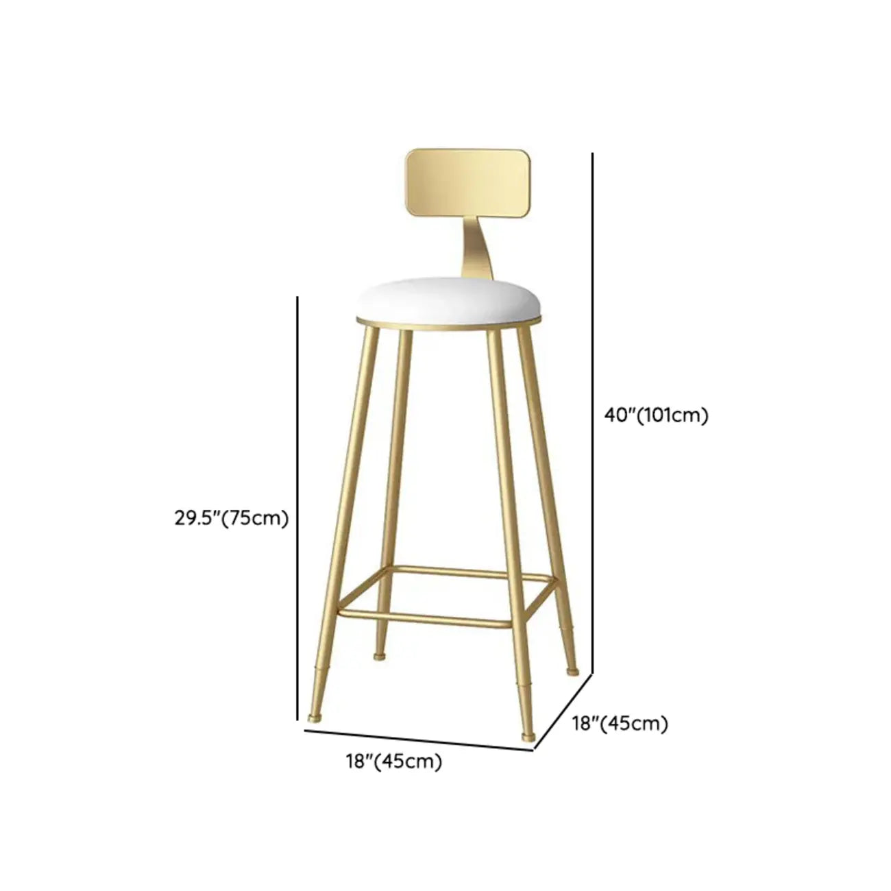 Ensemble table de bar élégant en faux marbre avec chaises rembourrées