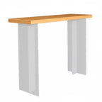 Ensemble de bar moderne marron avec assise et repose-pieds en bois