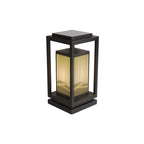 Lampes solaires d'extérieur rectangulaires verticales noires