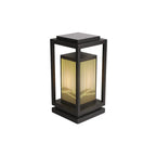 Lampes solaires d'extérieur rectangulaires verticales noires