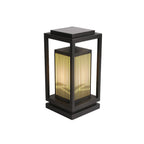 Lampes solaires d'extérieur rectangulaires verticales noires