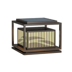 Lampes solaires d'extérieur rectangulaires verticales noires