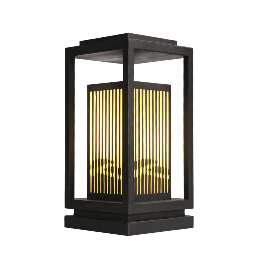 Lampes solaires d'extérieur rectangulaires verticales noires