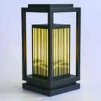 Lampes solaires d'extérieur rectangulaires verticales noires