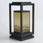 Lampes solaires d'extérieur rectangulaires verticales noires
