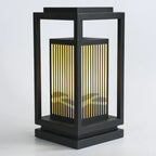 Lampes solaires d'extérieur rectangulaires verticales noires