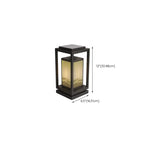 Lampes solaires d'extérieur rectangulaires verticales noires