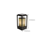 Lampes solaires d'extérieur rectangulaires verticales noires