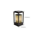 Lampes solaires d'extérieur rectangulaires verticales noires