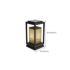 Lampes solaires d'extérieur rectangulaires verticales noires