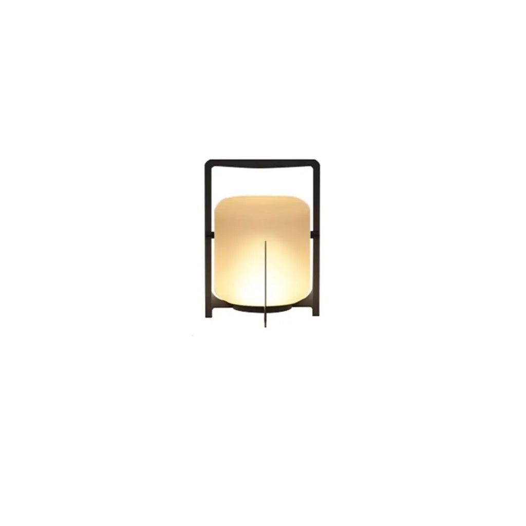 Lampe de table d'extérieur cylindrique moderne à LED