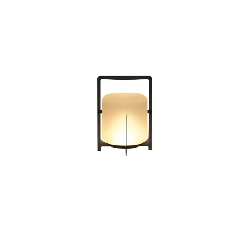 Lampe de table d'extérieur cylindrique moderne à LED