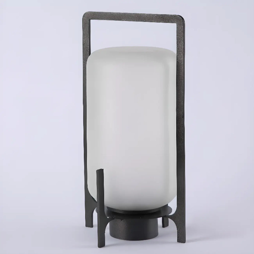 Lampe de table d'extérieur cylindrique moderne à LED