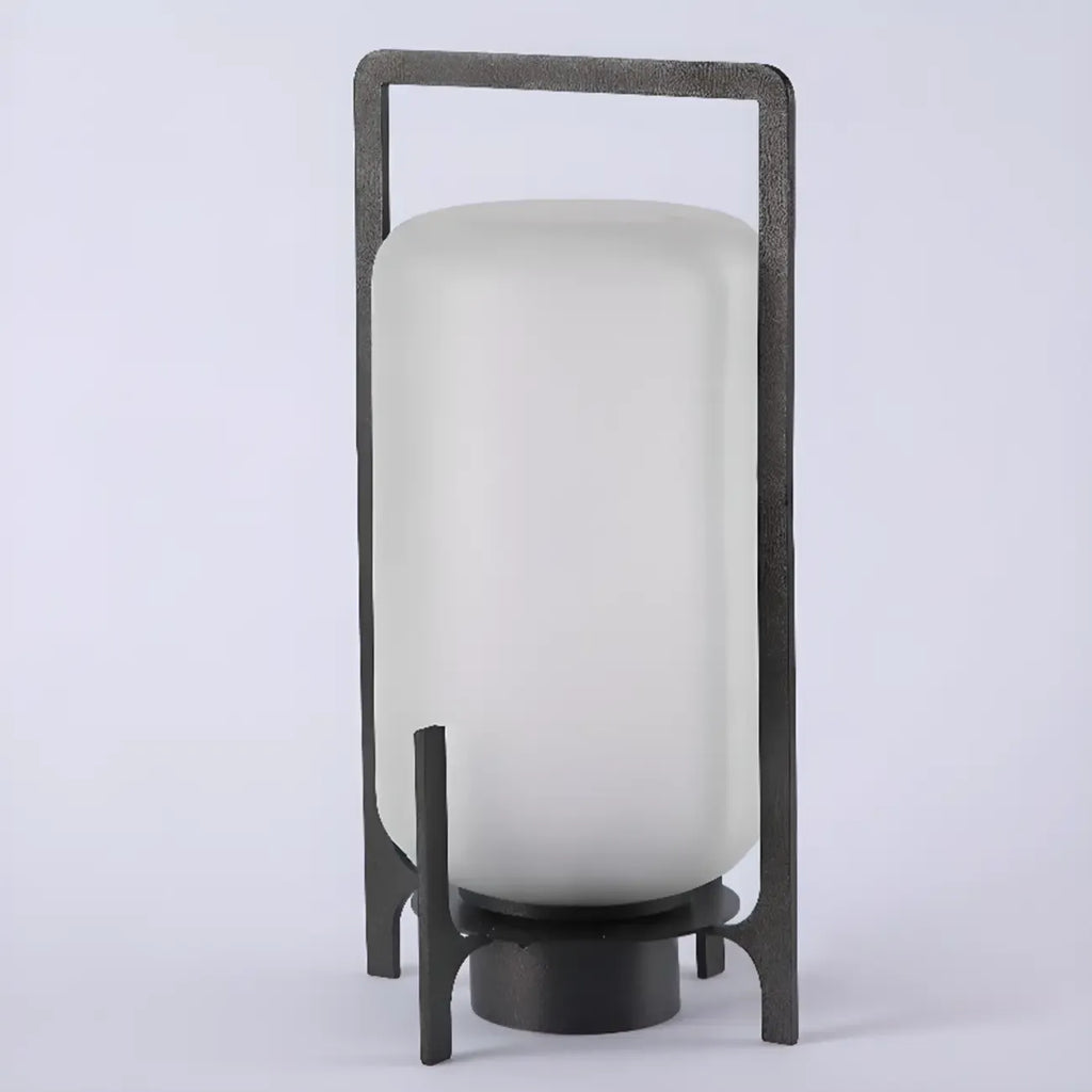 Lampe de table d'extérieur cylindrique moderne à LED