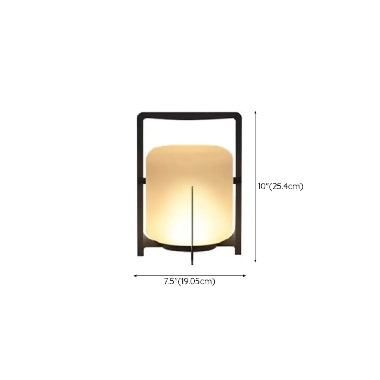 Lampe de table d'extérieur cylindrique moderne à LED