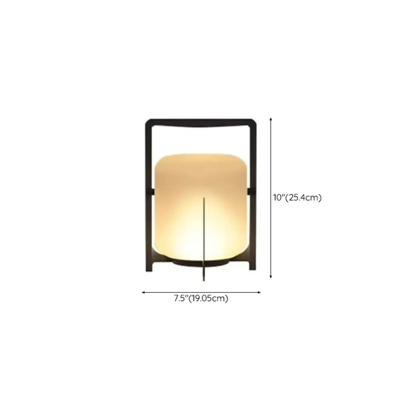 Lampe de table d'extérieur cylindrique moderne à LED