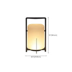 Lampe de table d'extérieur cylindrique moderne à LED