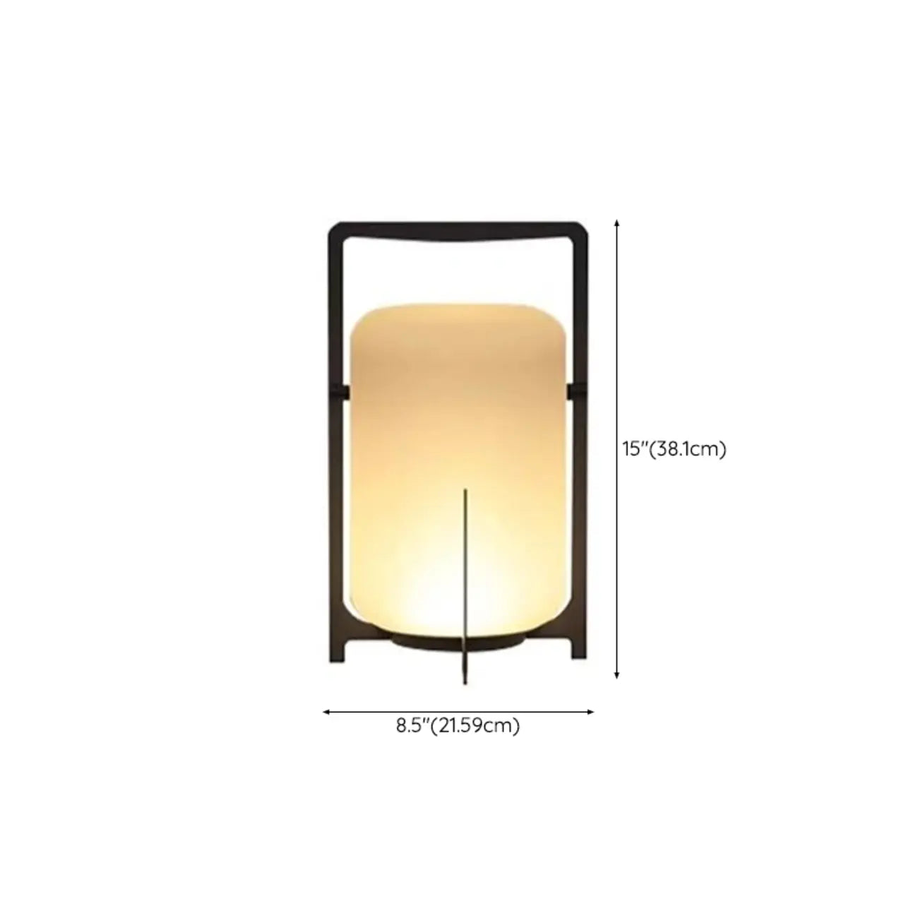 Lampe de table d'extérieur cylindrique moderne à LED