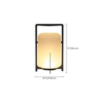 Lampe de table d'extérieur cylindrique moderne à LED