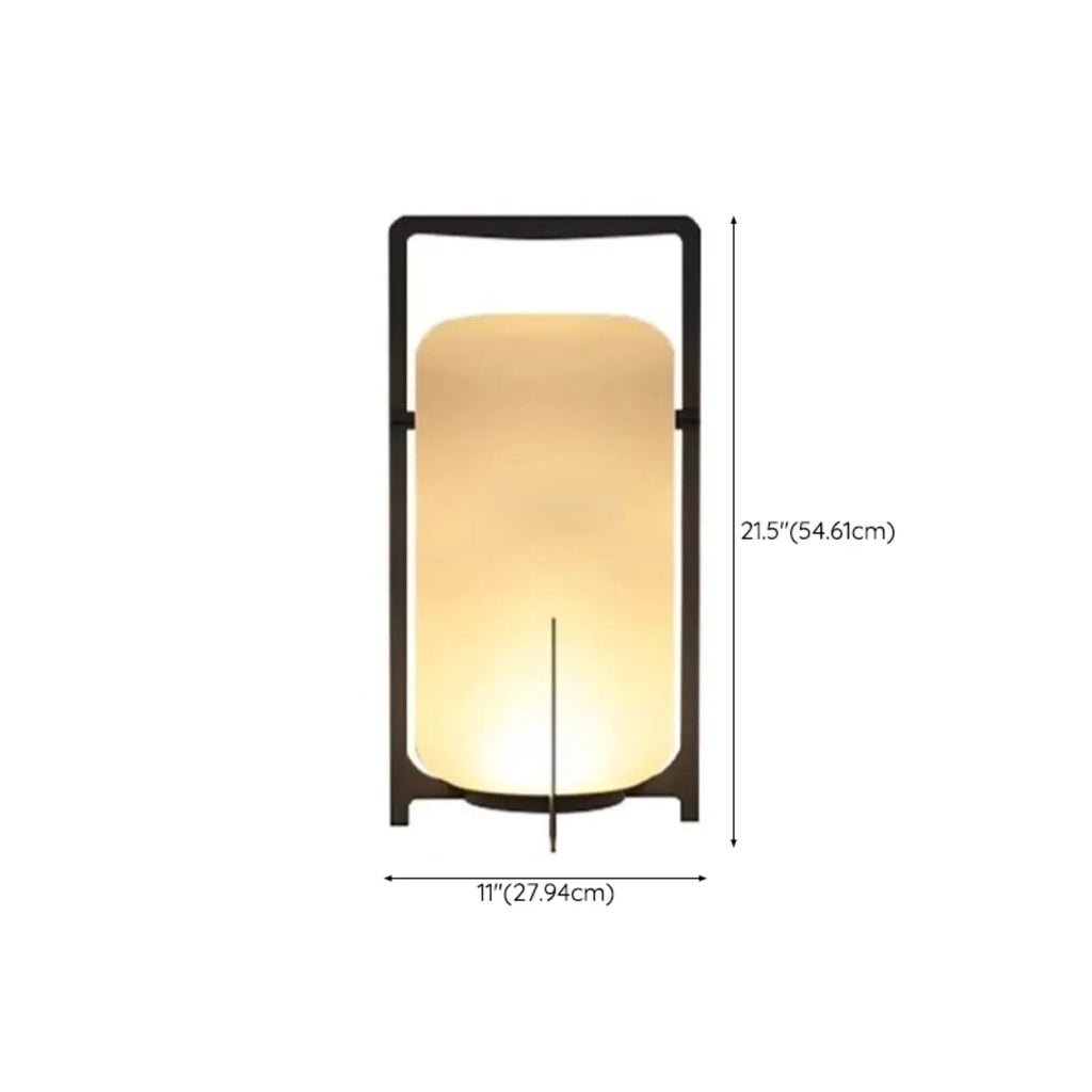 Lampe de table d'extérieur cylindrique moderne à LED