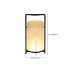 Lampe de table d'extérieur cylindrique moderne à LED