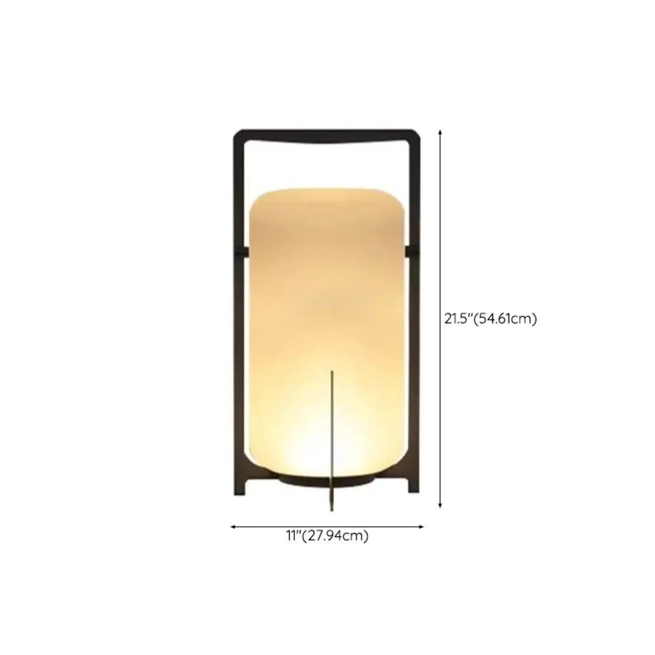 Lampe de table d'extérieur cylindrique moderne à LED