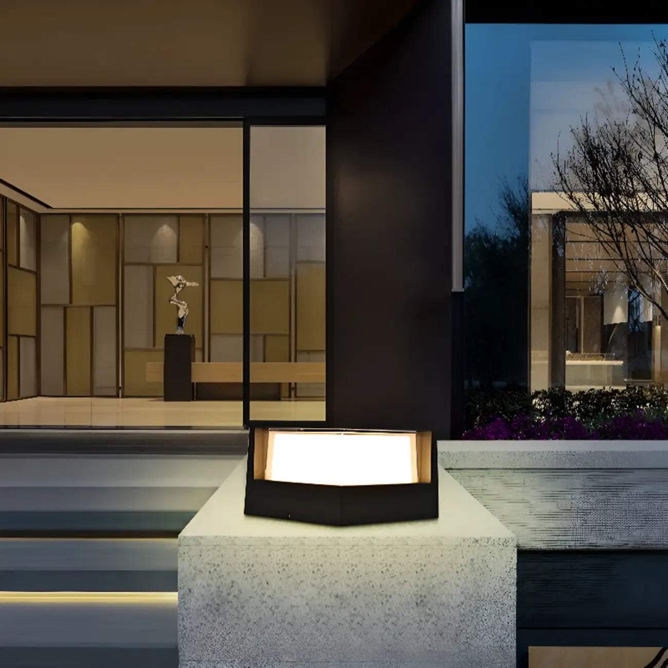 Lampe de table d'extérieur LED moderne au design minimaliste