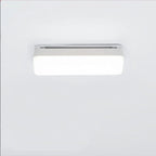 Applique murale LED rectangulaire minimaliste en plastique blanc pour salle de bain