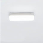 Applique murale LED rectangulaire minimaliste en plastique blanc pour salle de bain