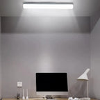 Applique murale LED rectangulaire minimaliste en plastique blanc pour salle de bain