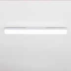 Applique murale LED rectangulaire minimaliste en plastique blanc pour salle de bain