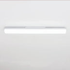 Applique murale LED rectangulaire minimaliste en plastique blanc pour salle de bain